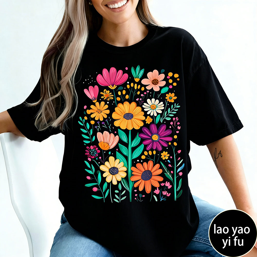 Summer Clothing Vibes - Koszulka damska w stylu boho z