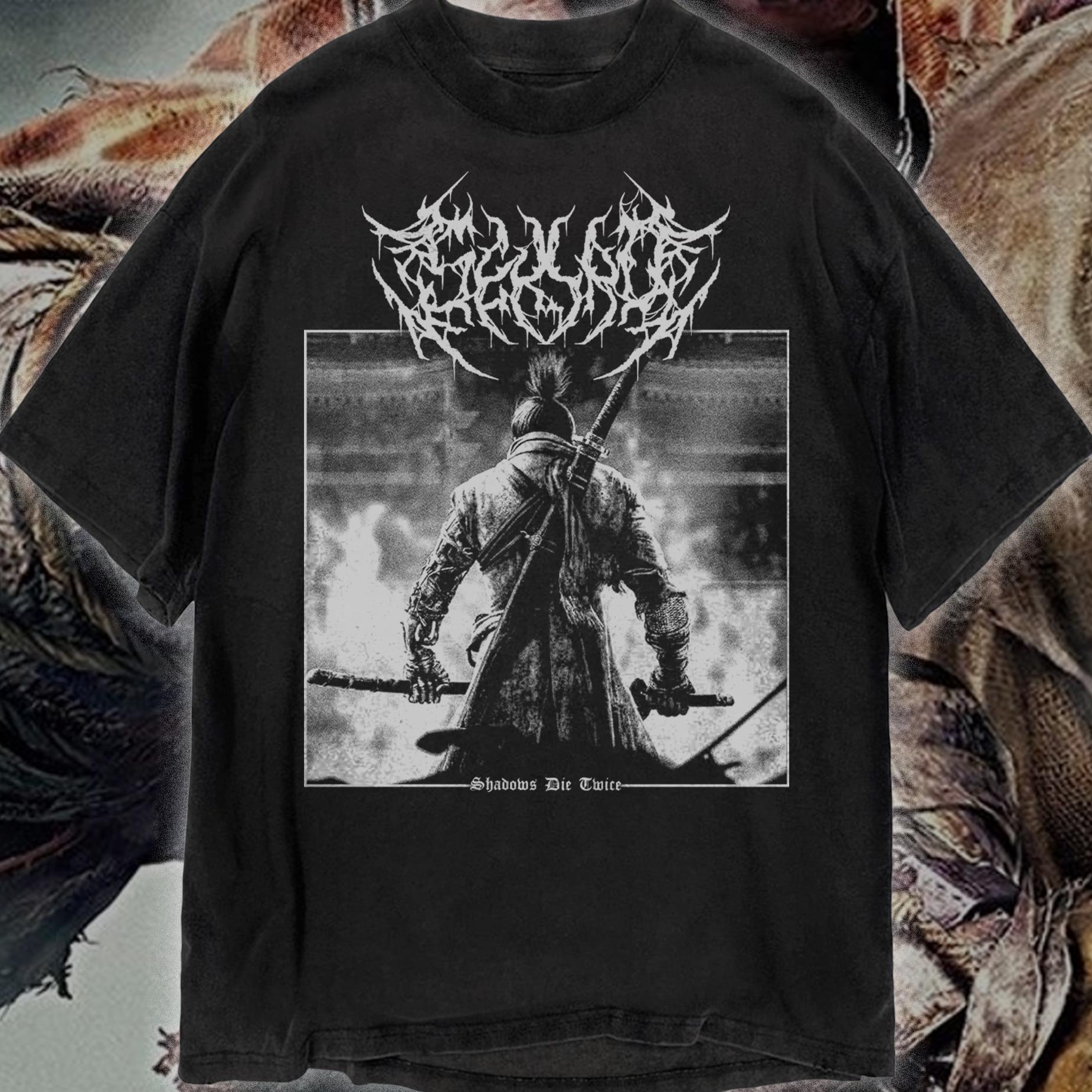 Summer Games Clothing - Koszulka z nadrukiem Sekiro, czysta bawełna,