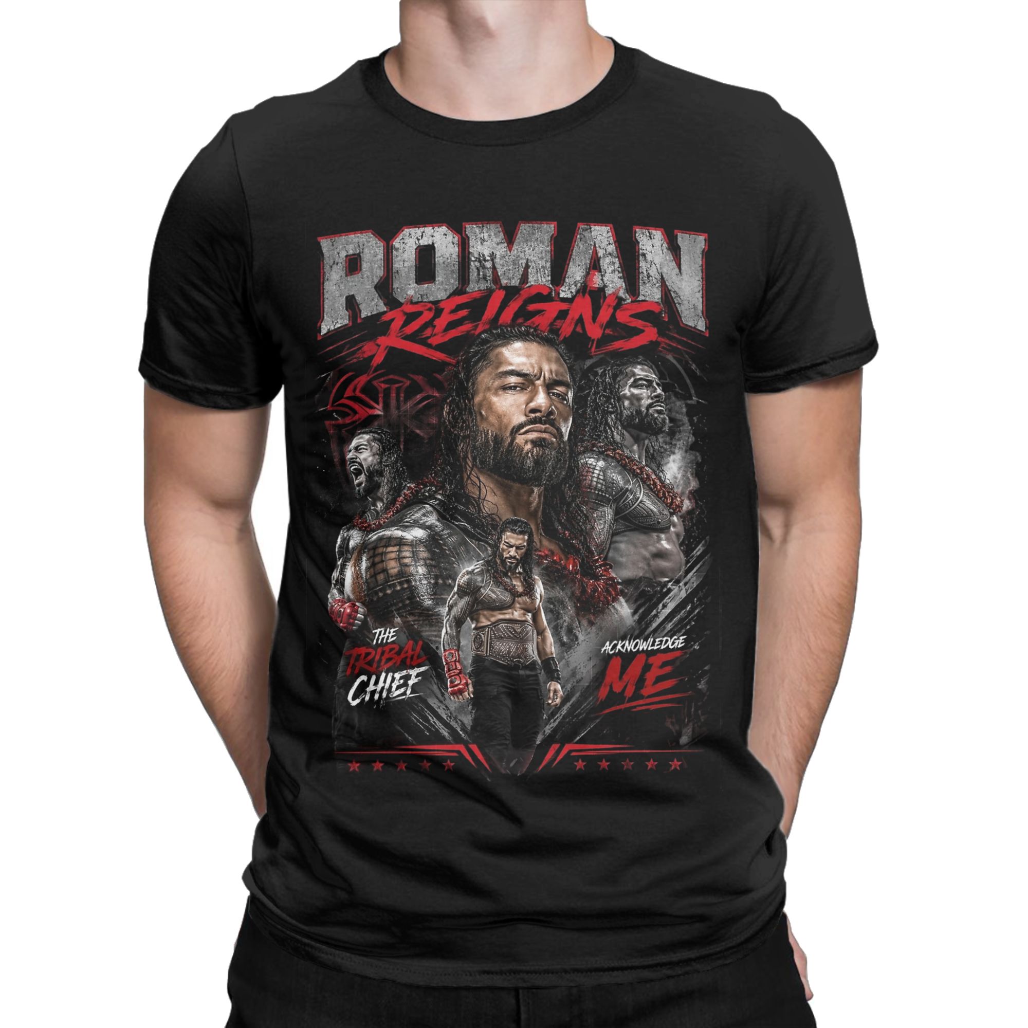 Summer Clothing Ideas - Koszulki męskie Romans Reigns Tribal Chief,