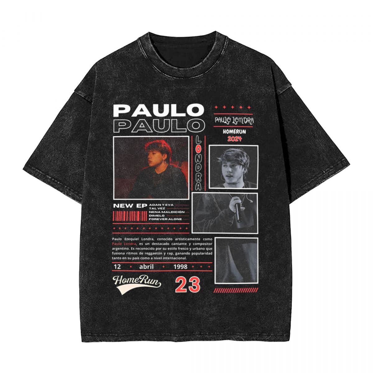 Summer Clothing Ideas For Women - Mężczyźni Kobiety T-Shirt Paulo Londra Washed