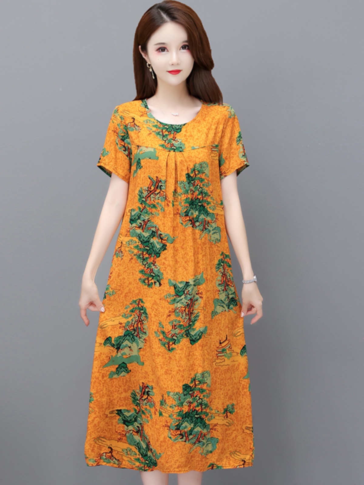 Summer Clothing Over 60 - Letnia sukienka plus size, luźna, z
