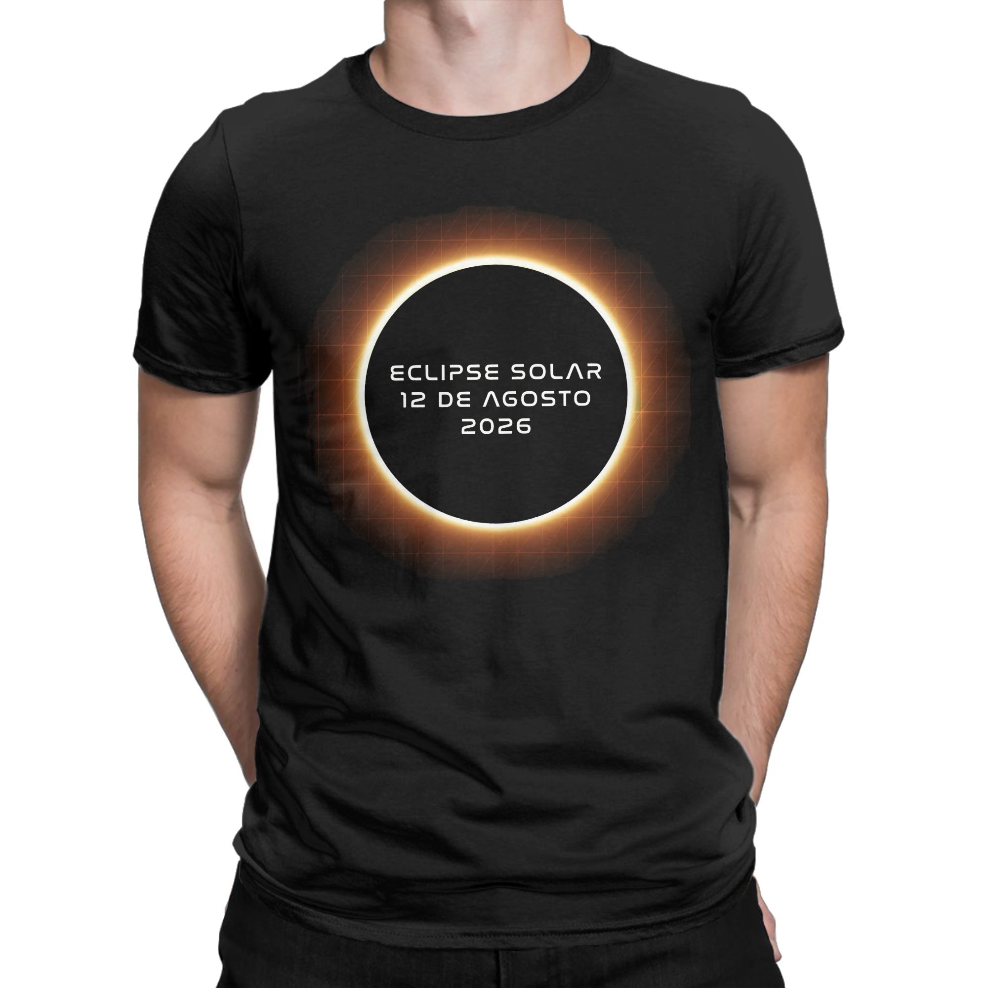 Retro Solar eclipse 2026 - His – Summer Clothing In Spanish recenzja i cena
