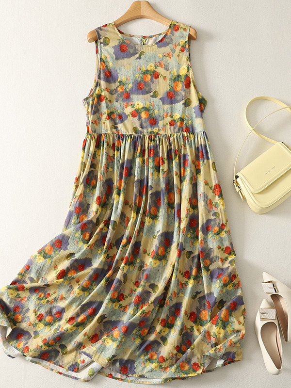 Letnia luźna sukienka maxi w k – Summer Clothing Vibes recenzja i cena