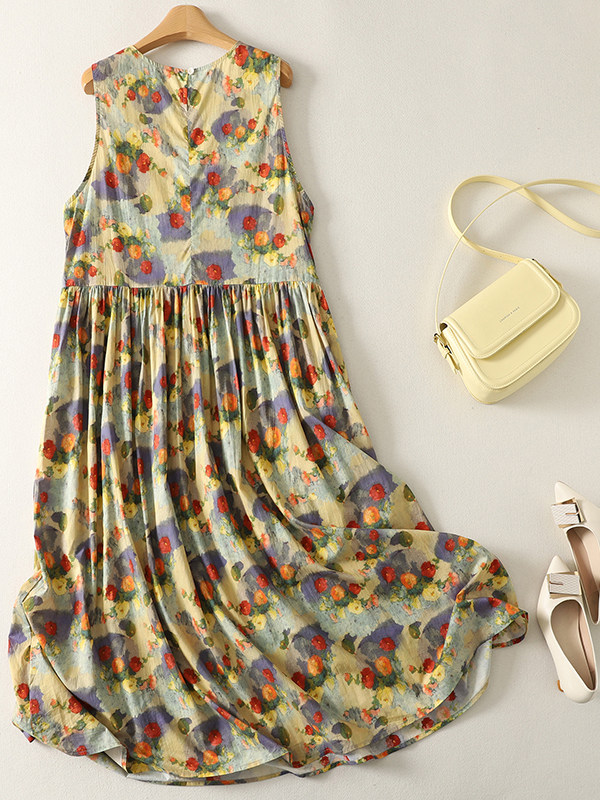 Letnia luźna sukienka maxi w k – Summer Clothing Vibes recenzja i cena