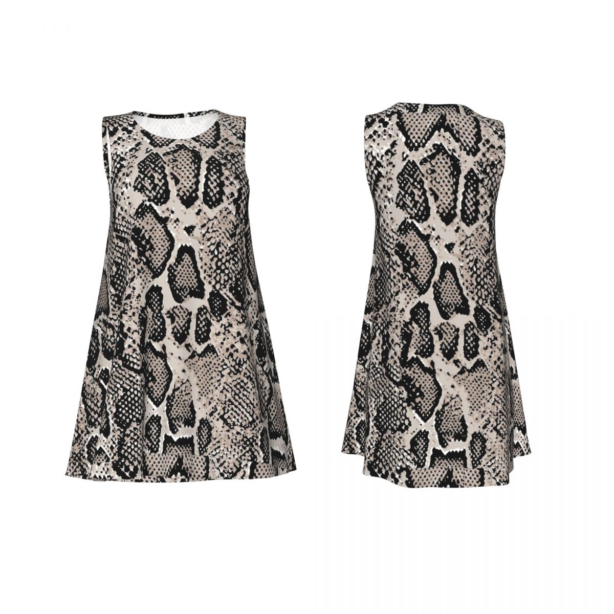 Sukienka bez rękawów z nadruki – Summer Clothing Ideas For Women recenzja i cena