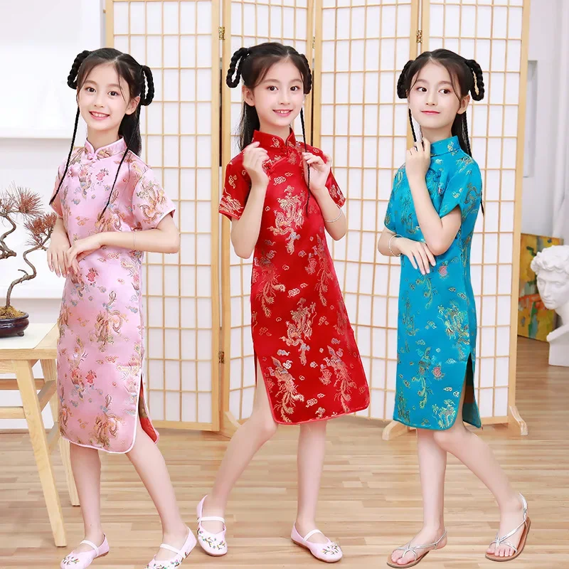 Letnie dziecięce cheongsam dla – Summer Clothing Baby Girl recenzja i cena