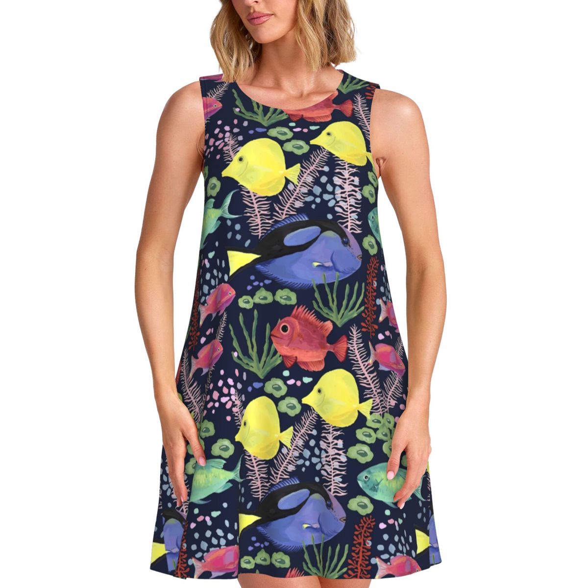 Sukienka z motywem akwarium, k – Summer Clothing Ideas For Women recenzja i cena